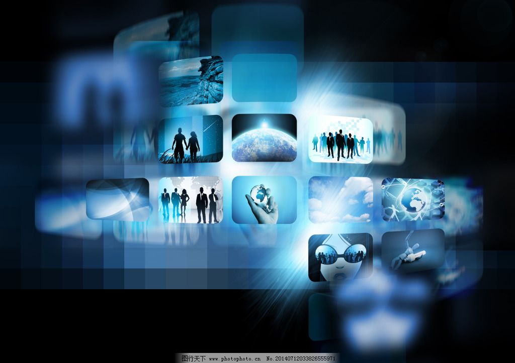 網(wǎng)絡(luò)科技背景圖標